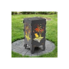  PLAJ Desenli Dekoratif Mangal, Portatif Ateş Çukuru
