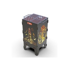 Çapa ve Denizfeneri Desenli Ateş Çukuru Mangal Dekoratif