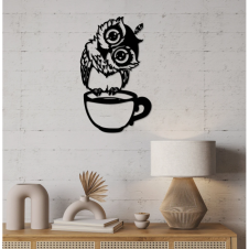 Baykuş Kahve duvar tablosu 