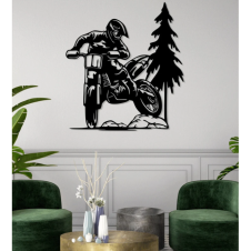 Motorcu duvar tablosu 